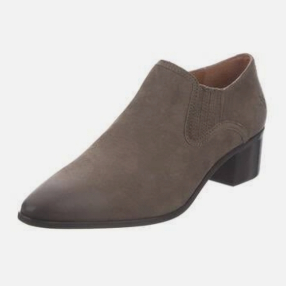 Frye Womens Ankle Suede Chelsea Heels Boots shoes s 5.5M - Picture 1 of 14